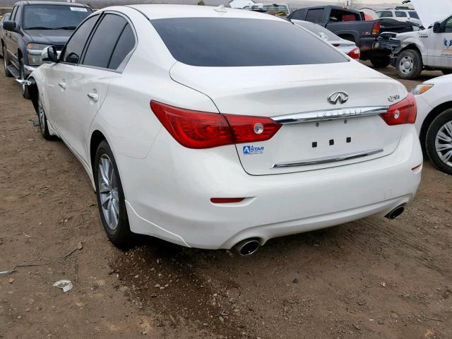 JN1BV7AP7FM348543 - 2015 INFINITI Q50 BASE WHITE photo 3