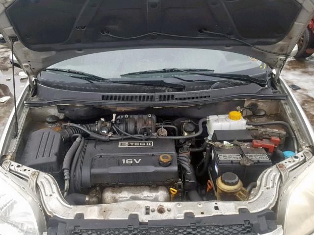 KL1TD56658B008676 - 2008 CHEVROLET AVEO BASE ვერცხლისფერი ფოტო 7