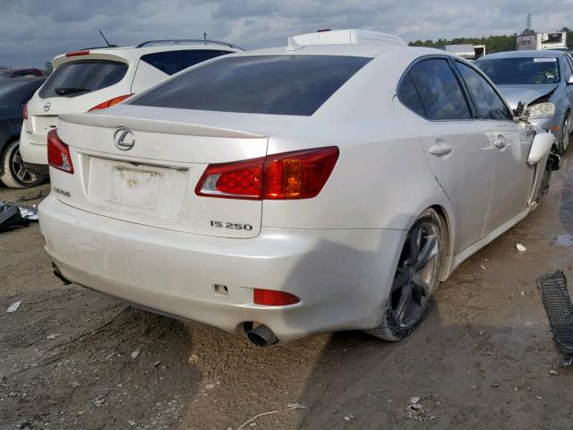 JTHBK262492088672 - 2009 LEXUS IS 250 WHITE photo 4