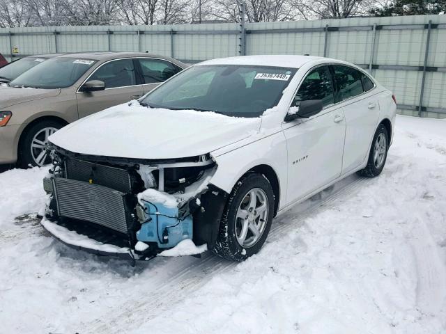 1G1ZB5ST5GF198936 - 2016 CHEVROLET MALIBU LS WHITE photo 2