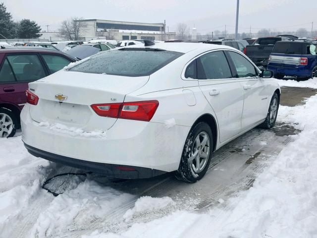 1G1ZB5ST5GF198936 - 2016 CHEVROLET MALIBU LS WHITE photo 4