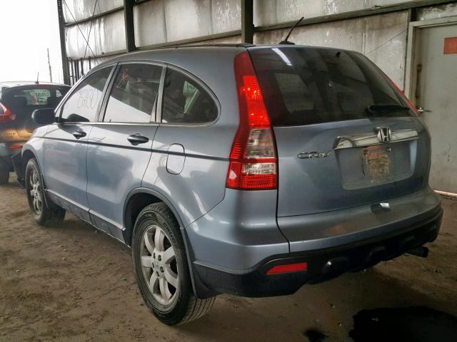 JHLRE38797C082320 - 2007 HONDA CR-V EXL TEAL photo 3