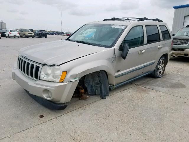 1J8GR48K77C665481 - 2007 JEEP GRAND CHER GRAY photo 2