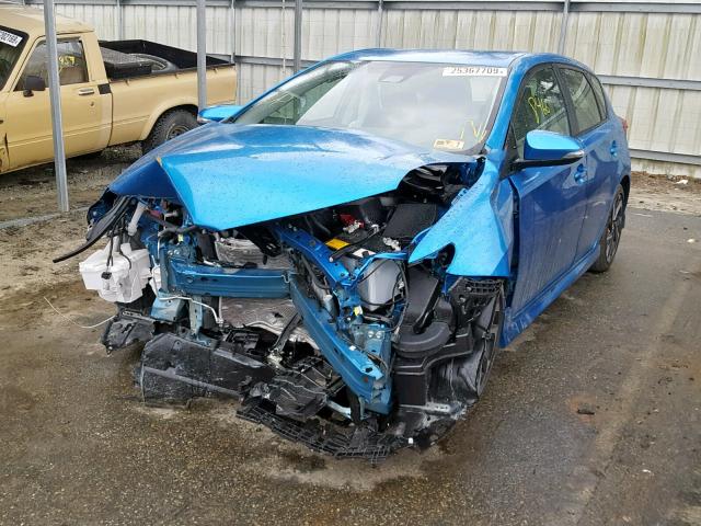 JTNKARJE0JJ564694 - 2018 TOYOTA COROLLA IM BLUE photo 2