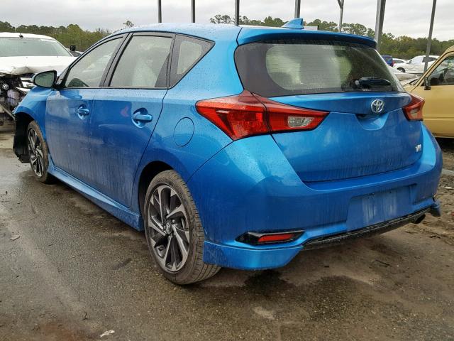 JTNKARJE0JJ564694 - 2018 TOYOTA COROLLA IM BLUE photo 3