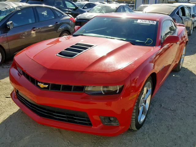 2G1FK1EJ7E9282297 - 2014 CHEVROLET CAMARO 2SS RED photo 2