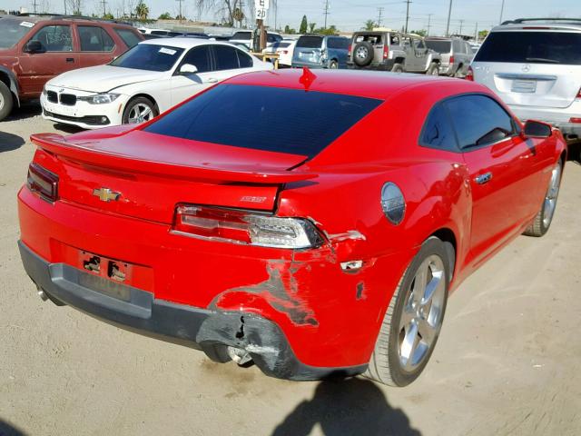 2G1FK1EJ7E9282297 - 2014 CHEVROLET CAMARO 2SS RED photo 4