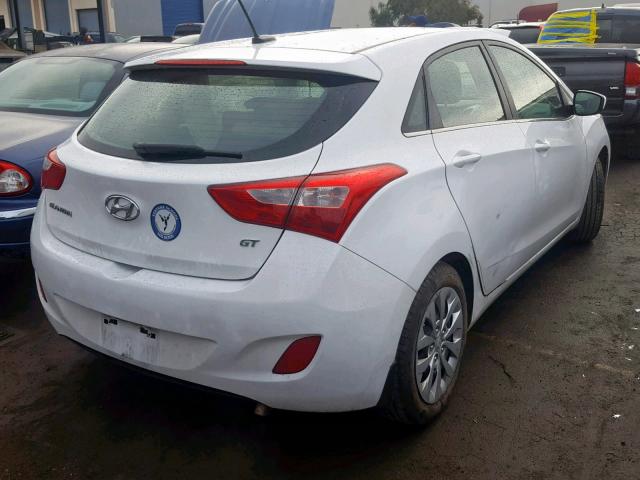 KMHD35LH1GU323284 - 2016 HYUNDAI ELANTRA GT WHITE photo 4