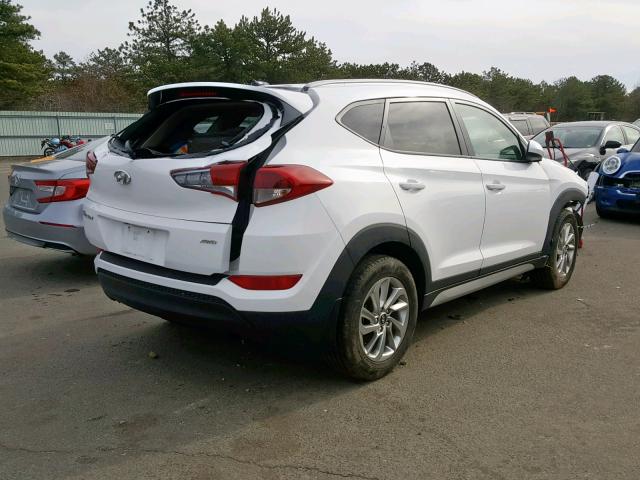 KM8J3CA49HU514749 - 2017 HYUNDAI TUCSON LIM WHITE photo 4