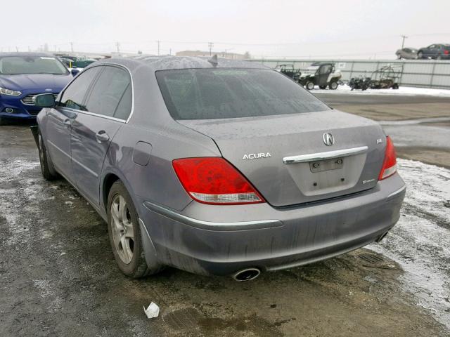 JH4KB16556C000187 - 2006 ACURA RL SILVER photo 3