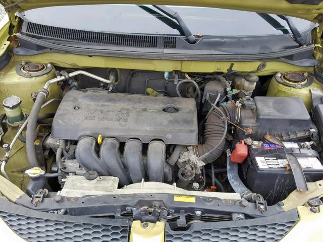 5Y2SL62873Z423132 - 2003 PONTIAC VIBE YELLOW photo 7