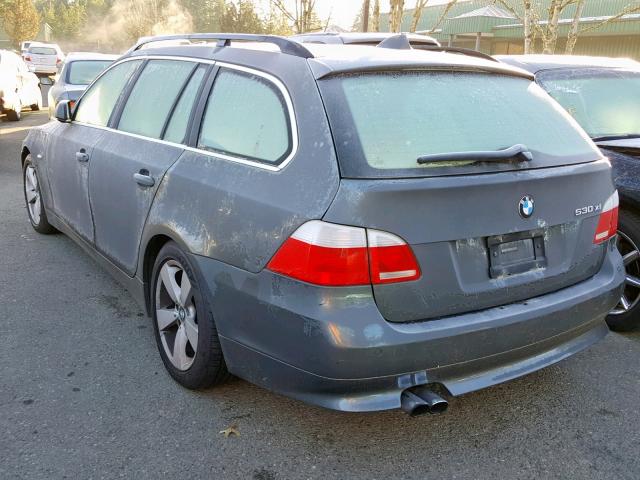 WBANN73566CN03074 - 2006 BMW 530 XIT SILVER photo 3