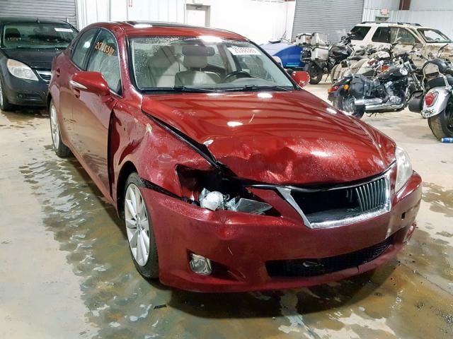 JTHBF5C20A2094516 - 2010 LEXUS IS 250 RED photo 1