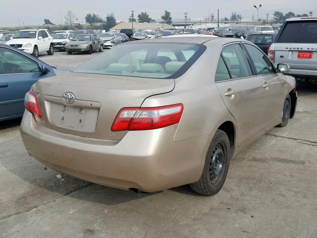 4T1BE46KX7U706871 - 2007 TOYOTA CAMRY NEW GOLD photo 4