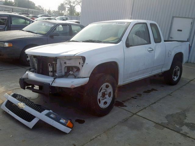 1GCKTBD91A8145281 - 2010 CHEVROLET COLORADO WHITE photo 2