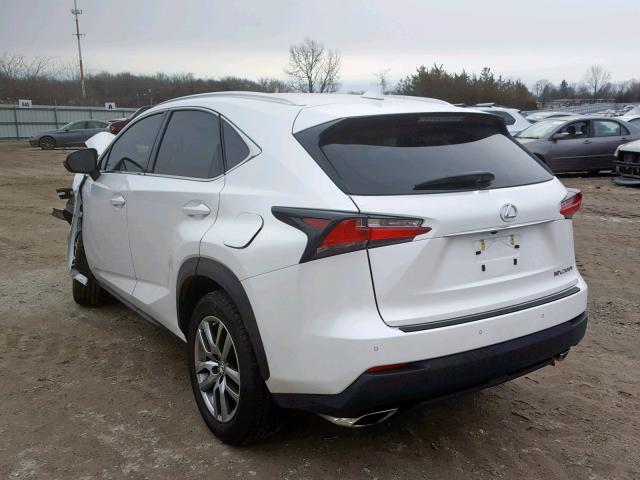 JTJBARBZ7G2089745 - 2016 LEXUS NX 200T WHITE photo 3