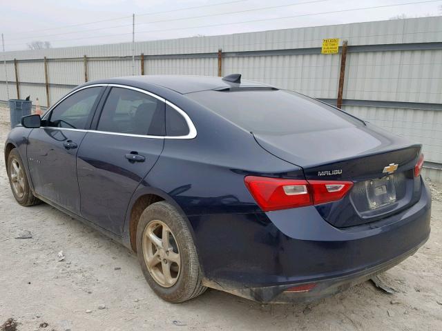 1G1ZB5ST0JF173370 - 2018 CHEVROLET MALIBU LS BLUE photo 3