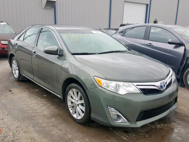 4T1BD1FK9CU031476 - 2012 TOYOTA CAMRY HYBR GREEN photo 1