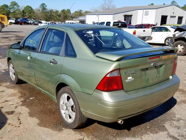 1FAHP34N67W361834 - 2007 FORD FOCUS ZX4 GREEN photo 3