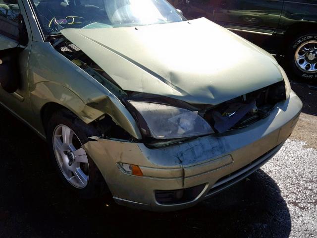 1FAHP34N67W361834 - 2007 FORD FOCUS ZX4 GREEN photo 9