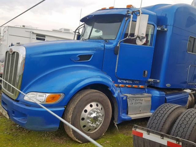 1XPHDB9X88D738733 - 2008 PETERBILT 386 BLUE photo 2