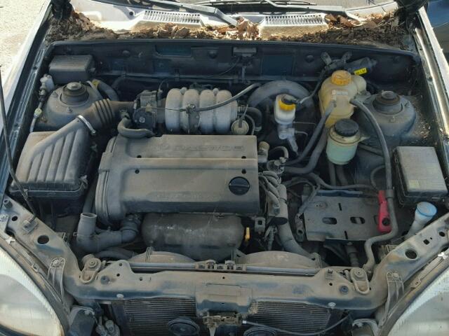 KLATA2261YB504670 - 2000 DAEWOO LANOS S GREEN photo 7