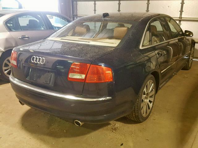 WAUML44E84N003465 - 2004 AUDI A8 L QUATT BLUE photo 4