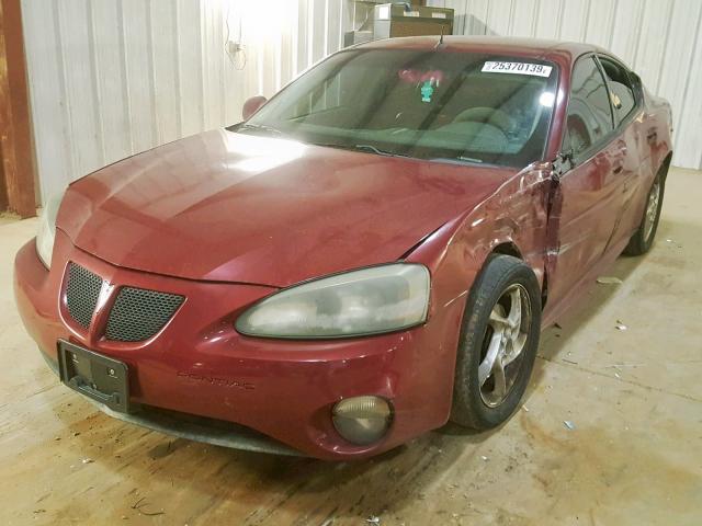 2G2WR544141212334 - 2004 PONTIAC GRAND PRIX MAROON photo 2