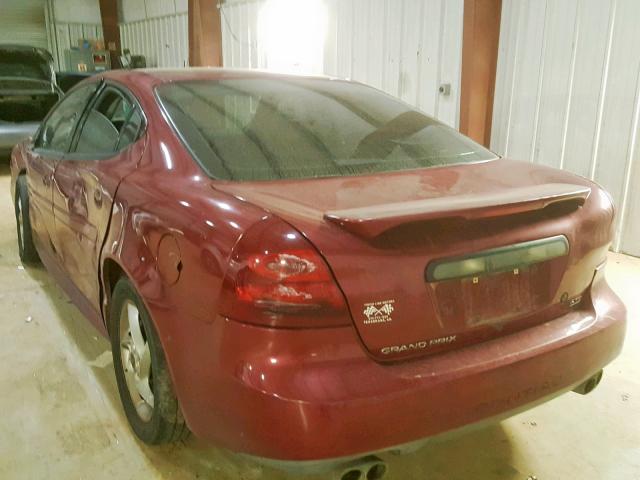 2G2WR544141212334 - 2004 PONTIAC GRAND PRIX MAROON photo 3