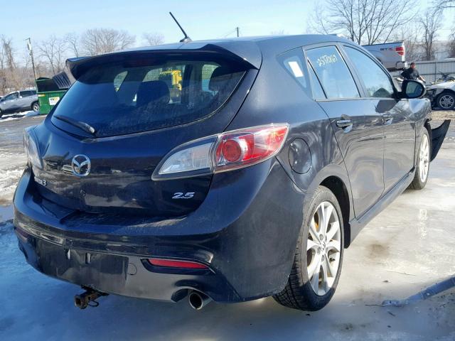 JM1BL1M63B1417274 - 2011 MAZDA 3 S BLACK photo 4