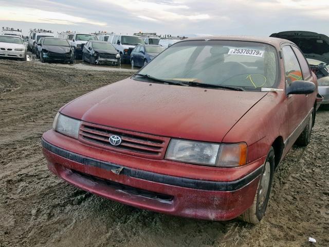 JT2EL43B7M0131216 - 1991 TOYOTA TERCEL DEL RED photo 2