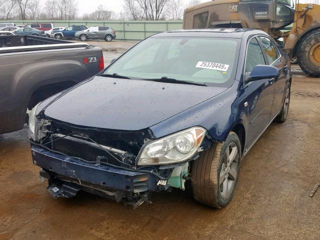 1G1ZJ57B38F159525 - 2008 CHEVROLET MALIBU 2LT BLUE photo 2