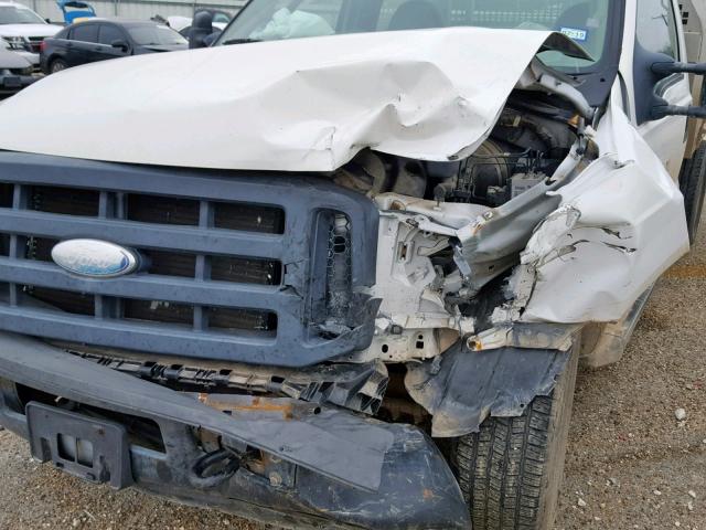 1FDSF34596EB90015 - 2006 FORD F350 SRW S WHITE photo 9