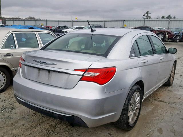 1C3CCBABXCN162813 - 2012 CHRYSLER 200 LX SILVER photo 4