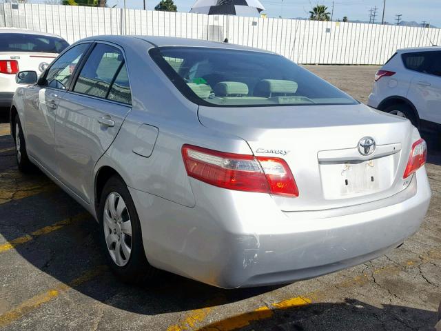4T1BE46K27U704967 - 2007 TOYOTA CAMRY NEW SILVER photo 3
