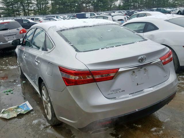 4T1BK1EBXDU077116 - 2013 TOYOTA AVALON BAS SILVER photo 3