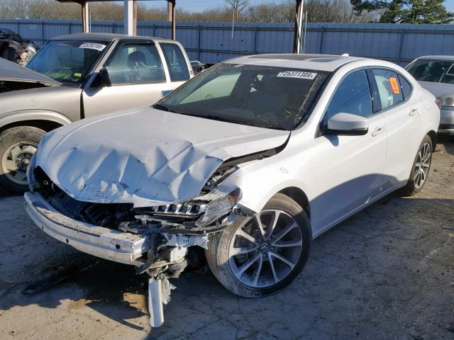 19UUB2F37FA000574 - 2015 ACURA TLX WHITE photo 2