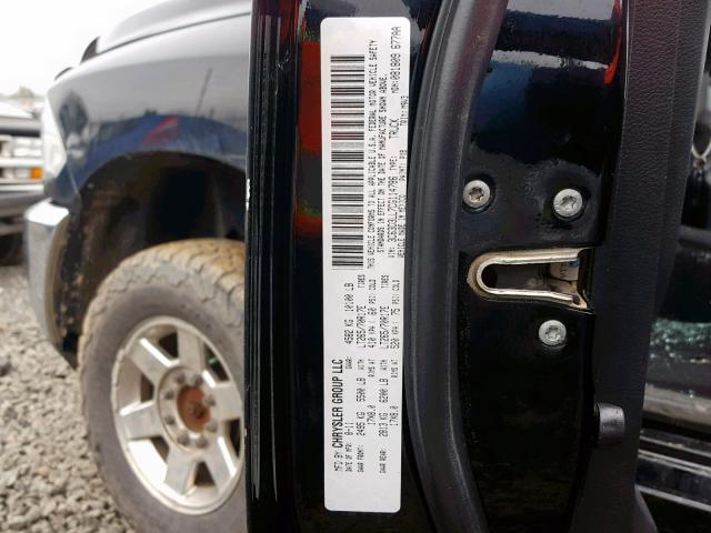 3C63D3LL7CG114786 - 2012 DODGE RAM 3500 S BLACK photo 10