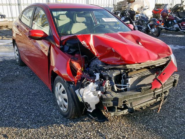 KMHCT4AE2GU966743 - 2016 HYUNDAI ACCENT SE RED photo 1