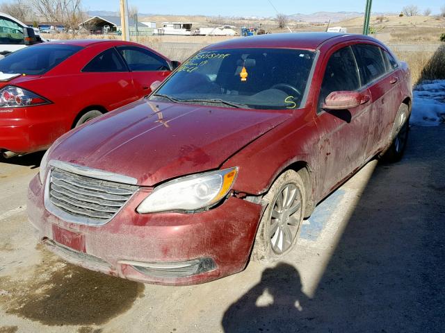 1C3CCBBG4CN303384 - 2012 CHRYSLER 200 TOURIN MAROON photo 2