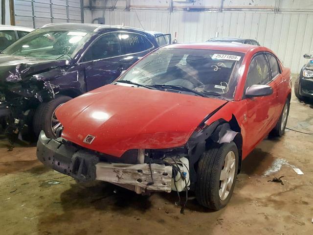 1G8AN15F97Z113423 - 2007 SATURN ION LEVEL RED photo 2