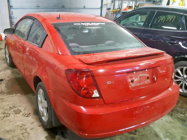 1G8AN15F97Z113423 - 2007 SATURN ION LEVEL RED photo 3