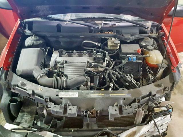 1G8AN15F97Z113423 - 2007 SATURN ION LEVEL RED photo 7