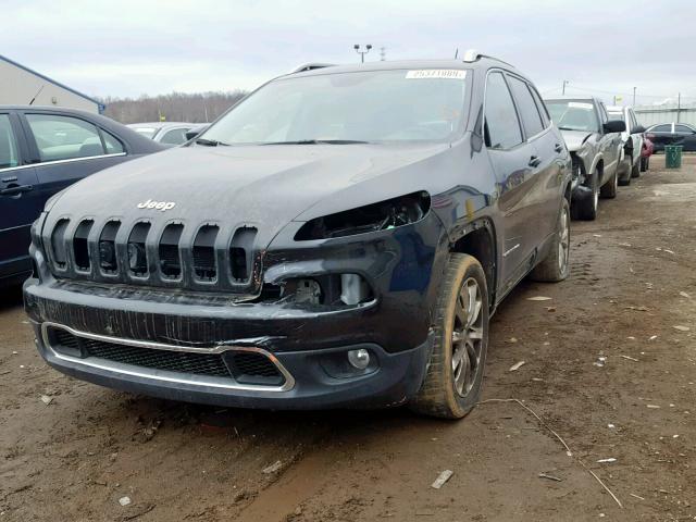 1C4PJLDSXFW553365 - 2015 JEEP CHEROKEE L BLACK photo 2