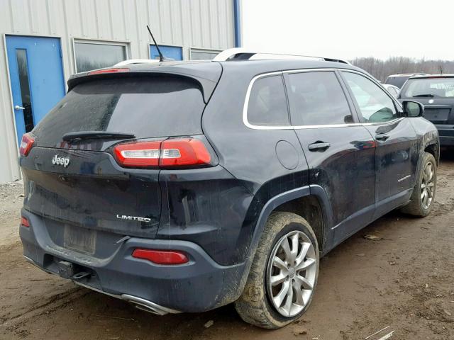 1C4PJLDSXFW553365 - 2015 JEEP CHEROKEE L BLACK photo 4