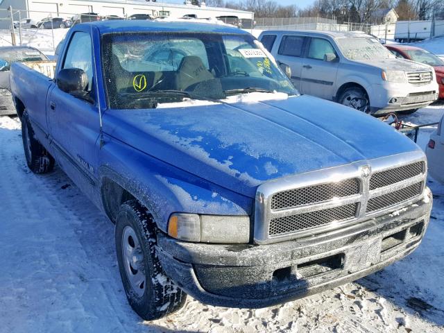 1B7HC16Y3WS561030 - 1998 DODGE RAM 1500 BLUE photo 1