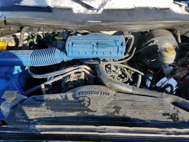 1B7HC16Y3WS561030 - 1998 DODGE RAM 1500 BLUE photo 7