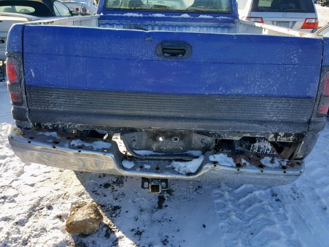 1B7HC16Y3WS561030 - 1998 DODGE RAM 1500 BLUE photo 9