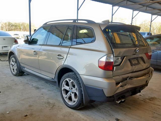 WBXPC9C43AWJ32647 - 2010 BMW X3 XDRIVE3 GOLD photo 3