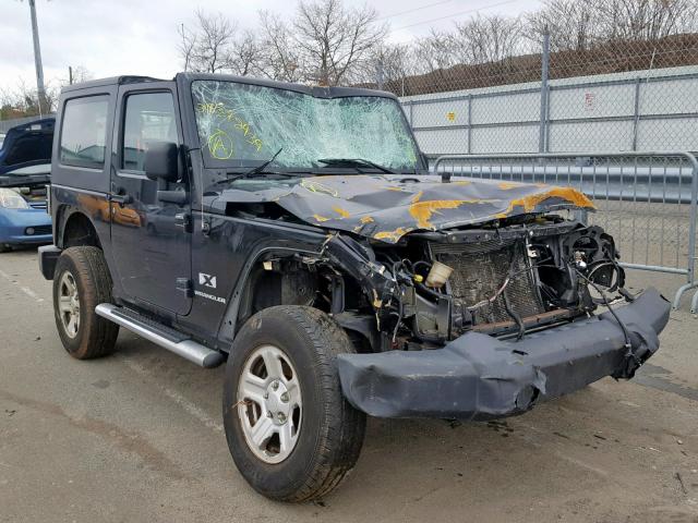 1J4FA24117L226928 - 2007 JEEP WRANGLER X BLACK photo 1